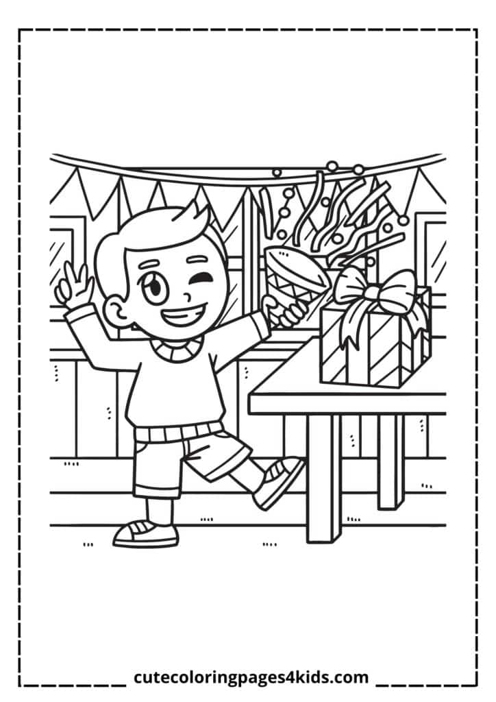 A joyful birthday celebration scene featuring beautifully colorful balloons, and cheerful party decorations. Friends and family gather around, sharing laughter and happiness on this special occasion.