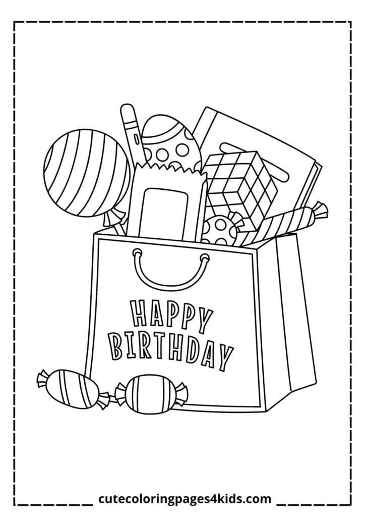 A set of colorful birthday goody bags filled with fun treats, candies, and small gifts, ready to bring excitement and joy to party guests.